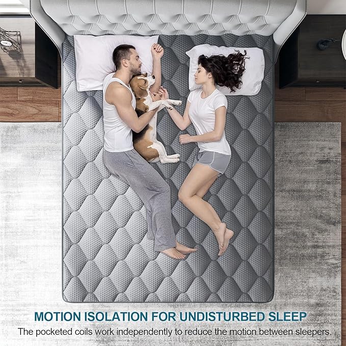 Twin Hybrid Mattress, 10 Inch Medium Mattress Euro Top - Image 4