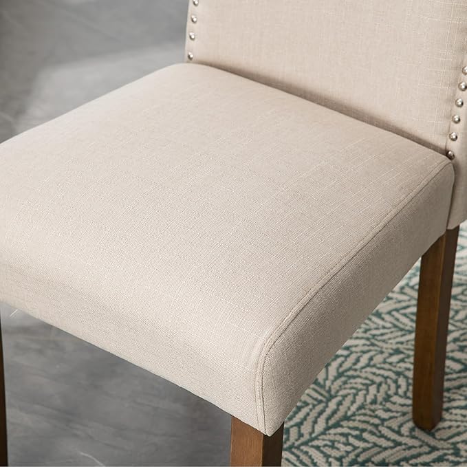 Stylish Upholstered Parsons Dining Chair Kitchen - Image 9