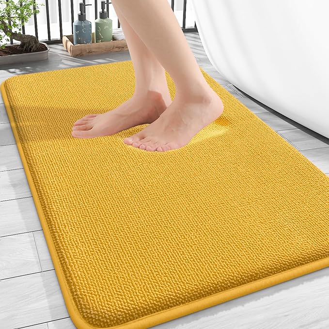 OLANLY Thick Memory Foam Bath Mat Rug 30x20, Extra Soft Absorbent Bathroom Rug by OLANLY
