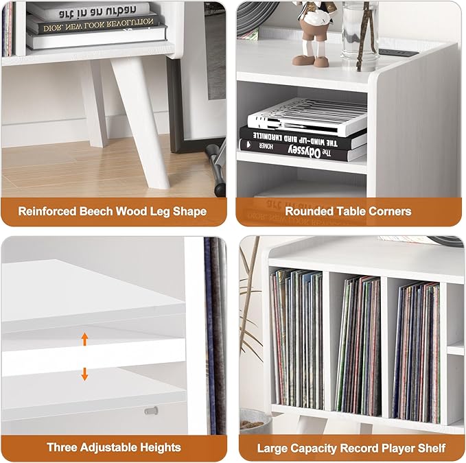 Forevich Record Player Stand Table - Image 6