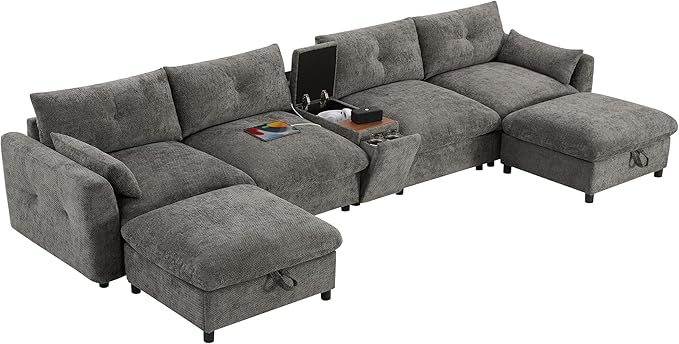 Merax 142'' Modular Sectional Sofa Set - Image 7
