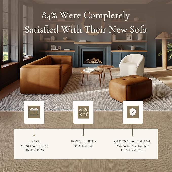 POLY & BARK Capa Sofa in Full-Grain Pure-Aniline Italian Tanned Leather in - Image 7