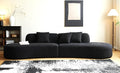 Container Furniture Direct 132" Curved Sofa by ContainerDirect