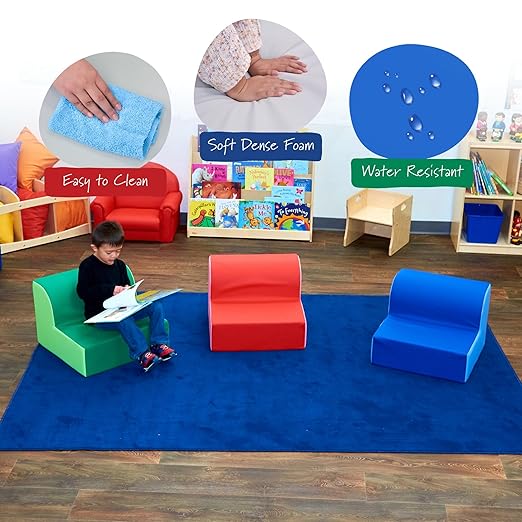 Children's Factory Library Trio Cozy Kids Chairs, Toddler Flexible Seating - Image 6