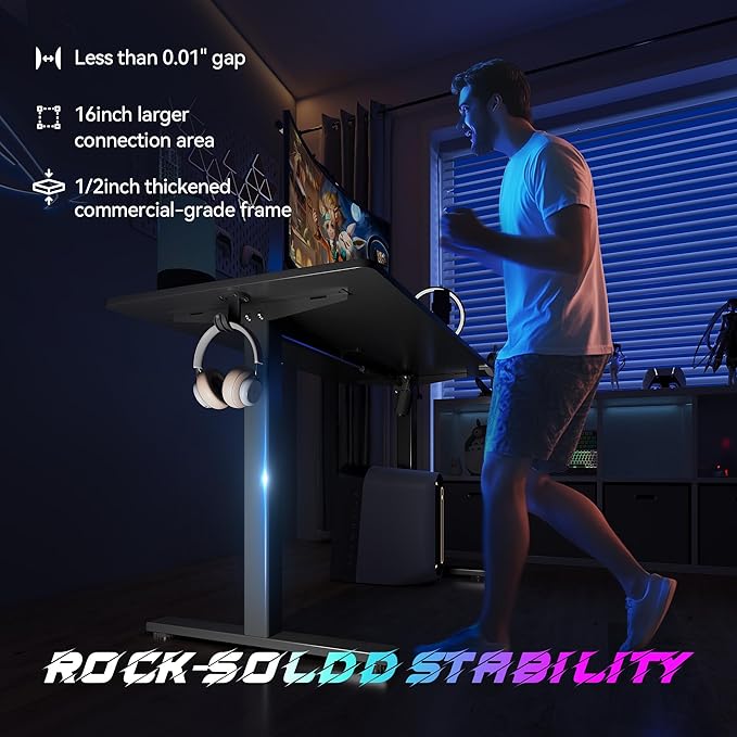 Electric Standing Desk Adjustable Height 40"x24" Stand Up Desk - Image 2