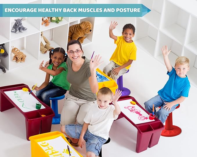 ActiveChairs Kids Wobble Chair, Flexible Elementary Classroom Seating, Improves - Image 4
