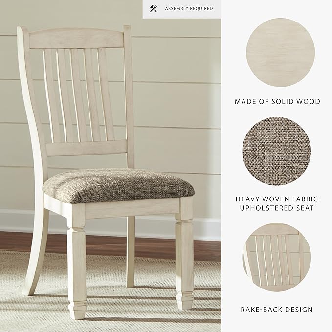 Signature Design by Ashley Bolanburg 20" Upholstered Dining Room Chair - Image 4