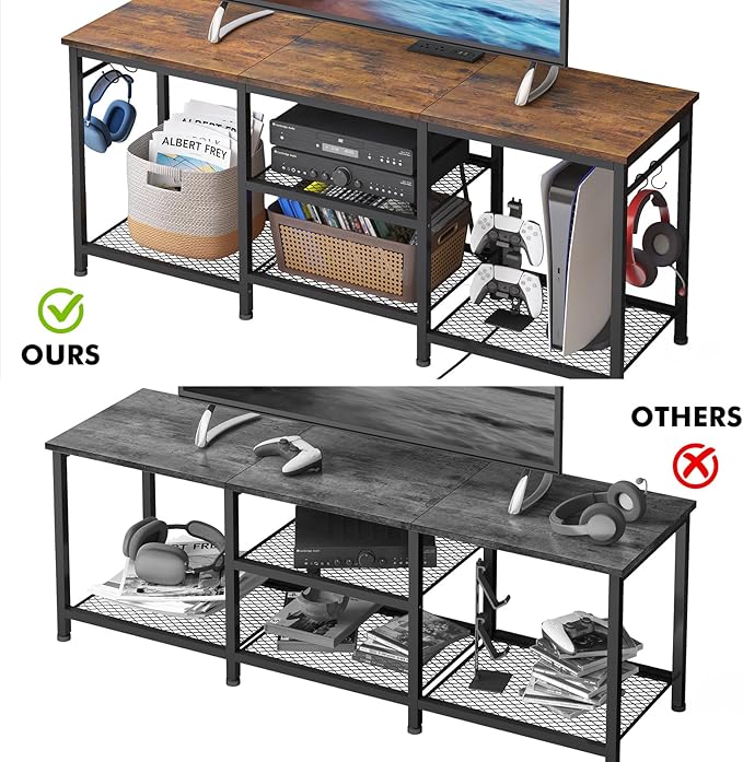 YGEOMER TV Stand Entertainment Center - Image 3