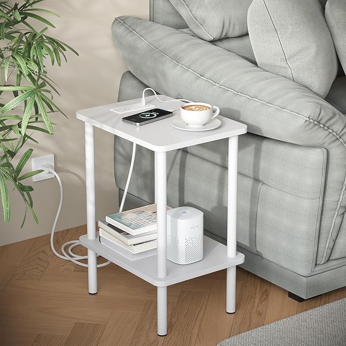 Apicizon 2 Tier End Table, Small Side Table - Image 2