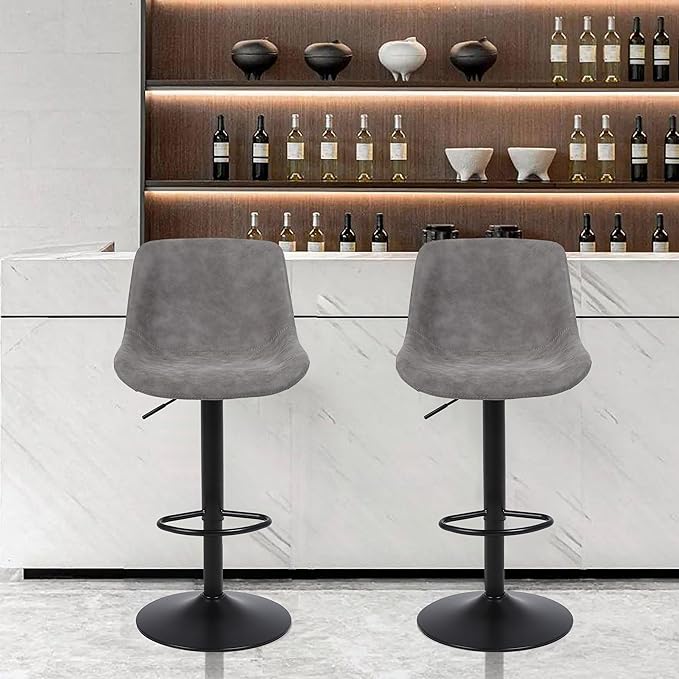 Bar Stools, Swivel Counter Height Barstools - Image 2