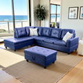 L Shaped Couch PU Leather Sectional Couch Upholstered 3 Pieces Sofas by LynginsCreativeLife