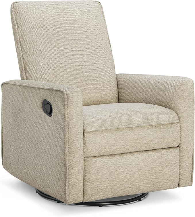 Upholstered Recliner Swivel Glider Nursery Chair Reclining Performance Fabric by Kislot