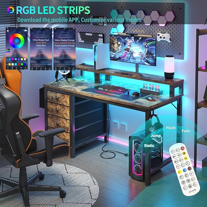 Lufeiya Reversible Gaming Desk - Image 4