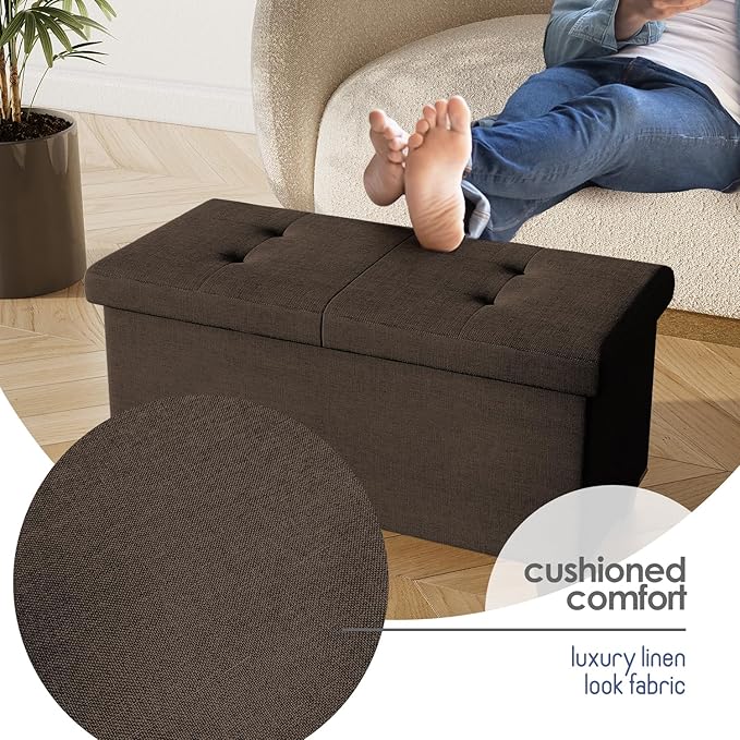 STORAGEBUD Storage Ottoman Bench - Image 7