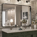 TokeShimi 48 x 36 Inch Black Bathroom Vanity Mirror by RefinedBathroomAccessories