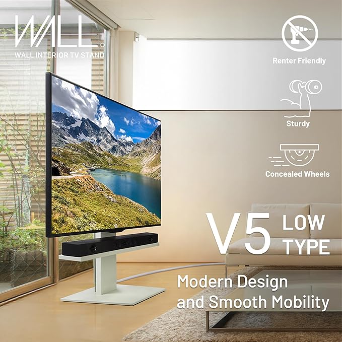 WALL V5 Low Type | Minimalist Rolling TV Stand - Image 2