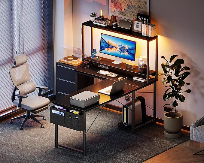 AODK L Shaped Desk Gaming Desk - Image 7
