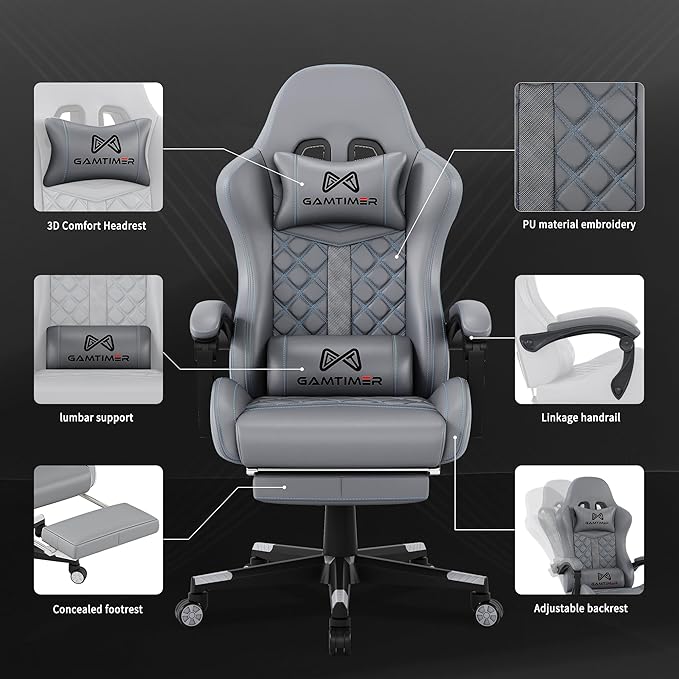 Gaming Chair, 400 lbs Adult Chair, High Back Computer Chair - Image 4