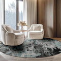 Washable Area Rugs 8ft Non-Slip Modern Abstract Soft by RELEANY