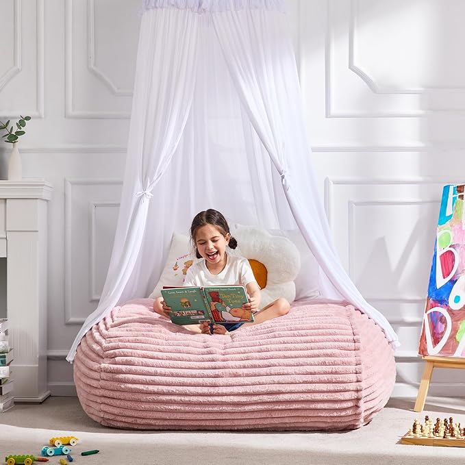Hobestluk 3FT Bean Bag Chairs Adult Bean Bag - Image 3