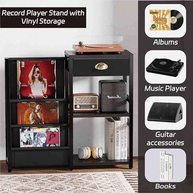 End Table with Vinyl Record Storage - Image 6