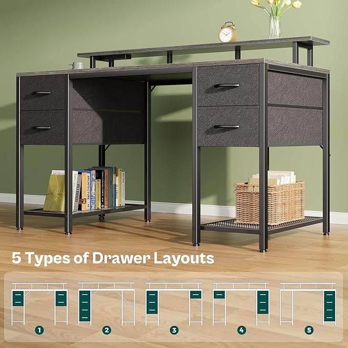 Huuger 55 inch Computer Desk - Image 8