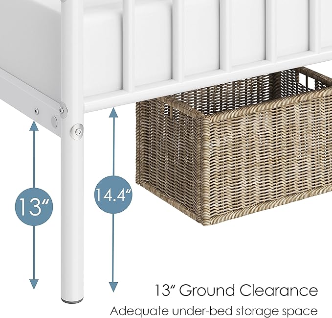 Yaheetech Twin Size Bed Frame Metal Platform Mattress Foundation - Image 6