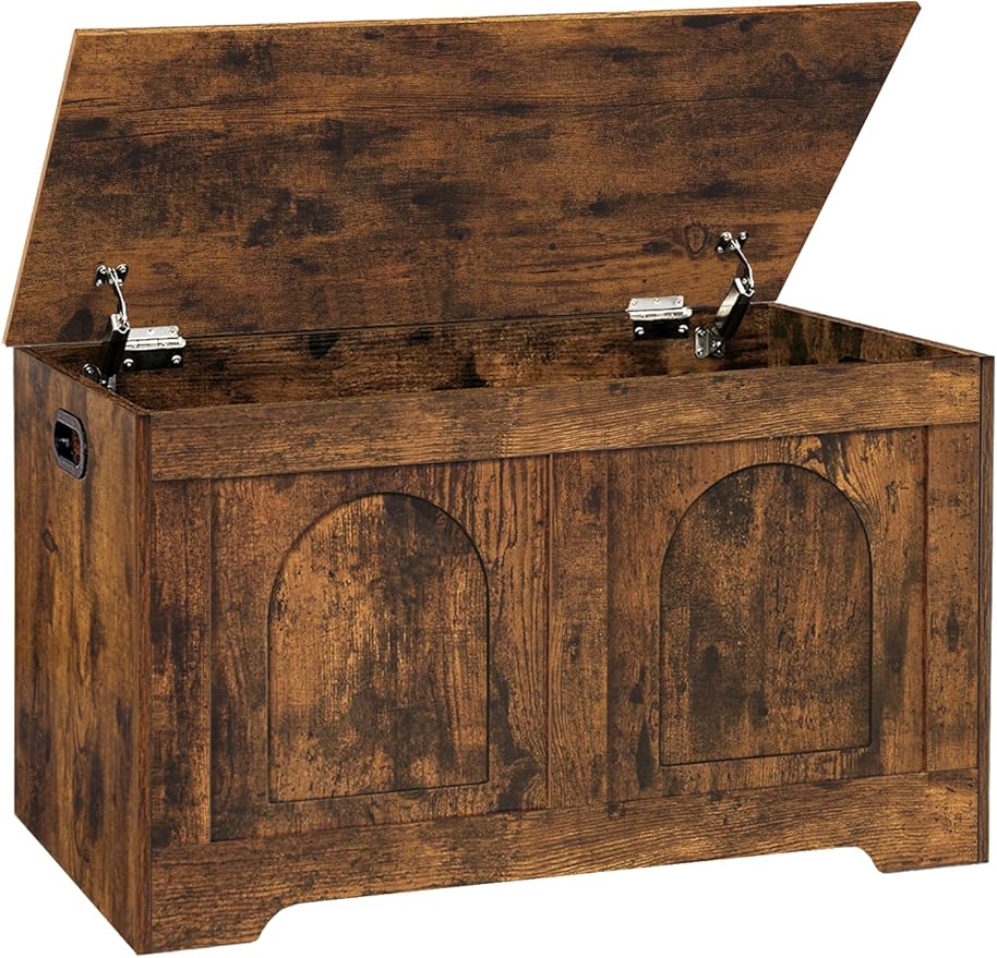 DINZI LVJ Storage Chest, 31.5”Wooden Storage Box by DINZILVJ
