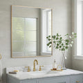 30x36 Inch Gold Bathroom Mirror by LEDLUX