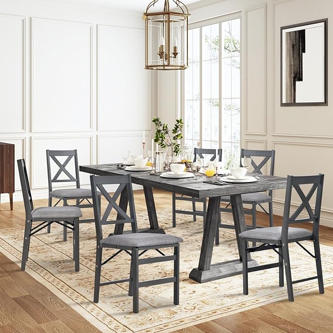 COLAMY Folding Dining Chairs Set of 6, Foldable Chairs - Image 7