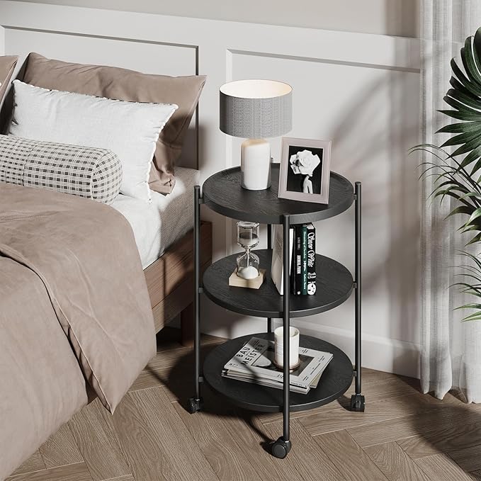 Side Table, 3-Tier Modern End Table - Image 6