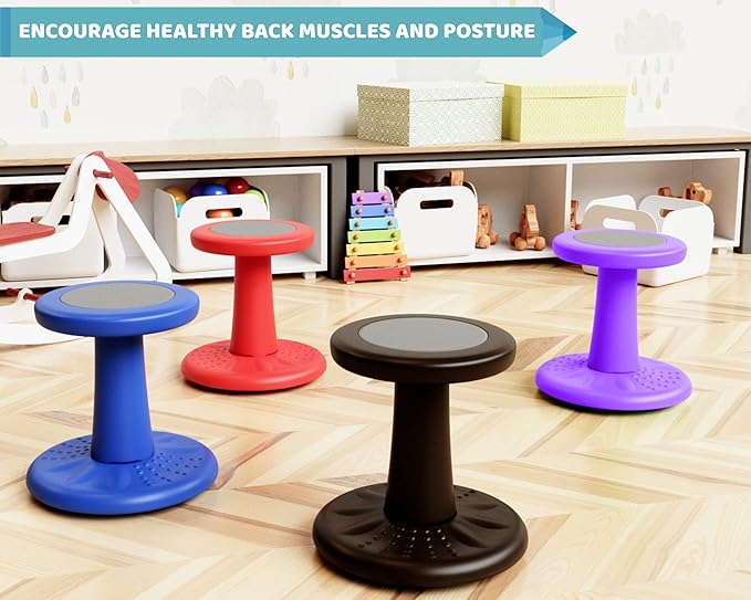 ActiveChairs Kids Wobble Stool, Flexible Preschool & Elementary Classroom - Image 4