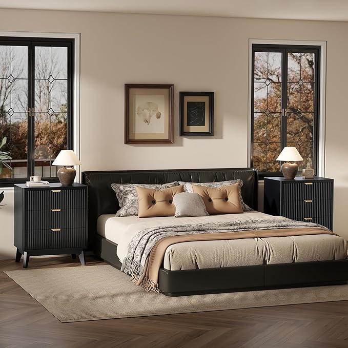 LYNCOHOME Fluted Nightstand - Image 6