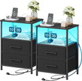 Nightstands Set of 2, Night Stand by TRIFEBLE