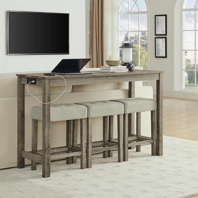 KEIKI 4-Piece Bar Table Set - Image 3