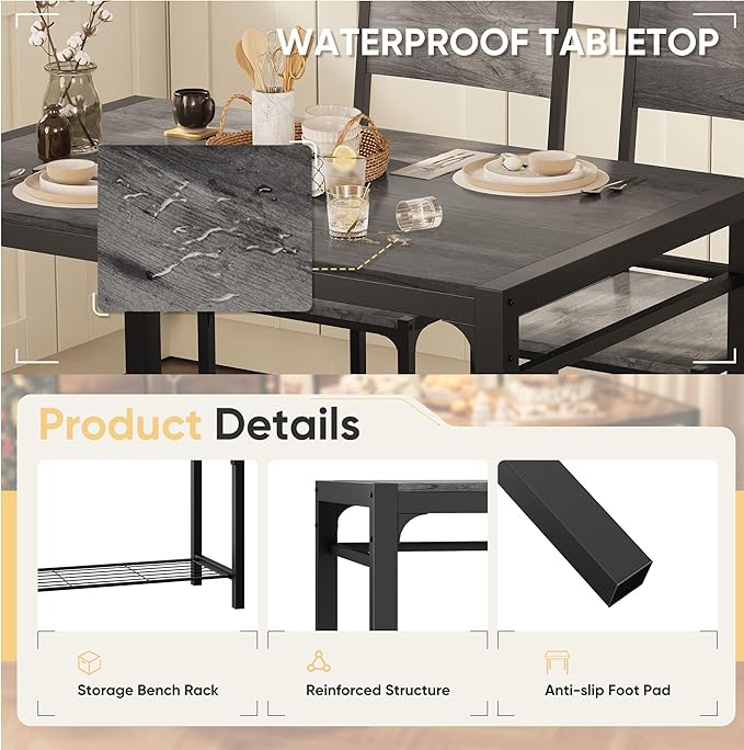 Shahoo Kitchen Table and 2 Chairs - Image 7