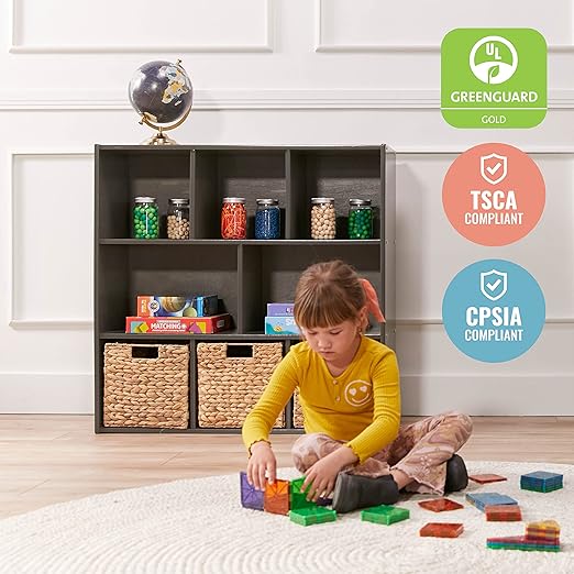 ECR4Kids Streamline 8-Compartment Storage Cabinet, Classroom Furniture - Image 6