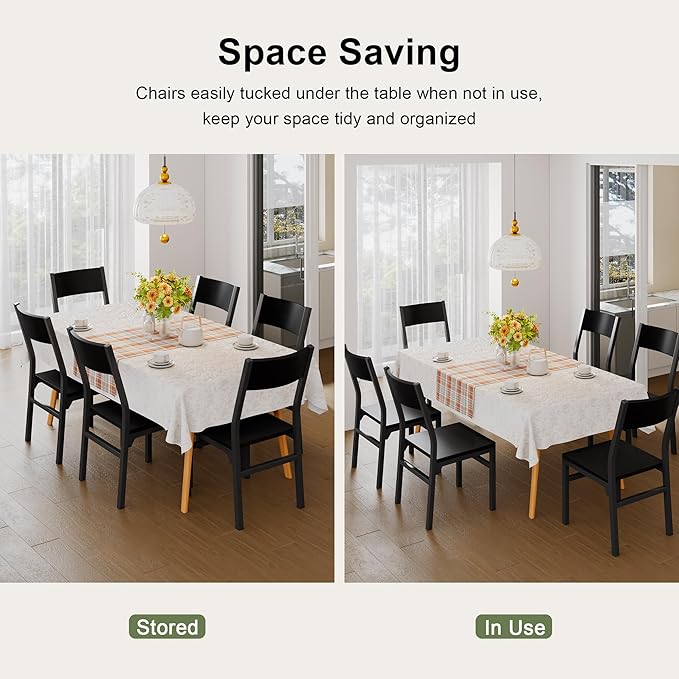 Feonase Dining Chairs Set of 6, Modern Kitchen Chairs - Image 8