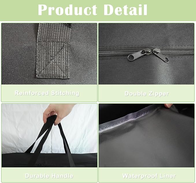 4/6/ 8 Foot Folding Table Storage Bag, Waterproof Heavy Duty Large Carrying Bag - Image 3