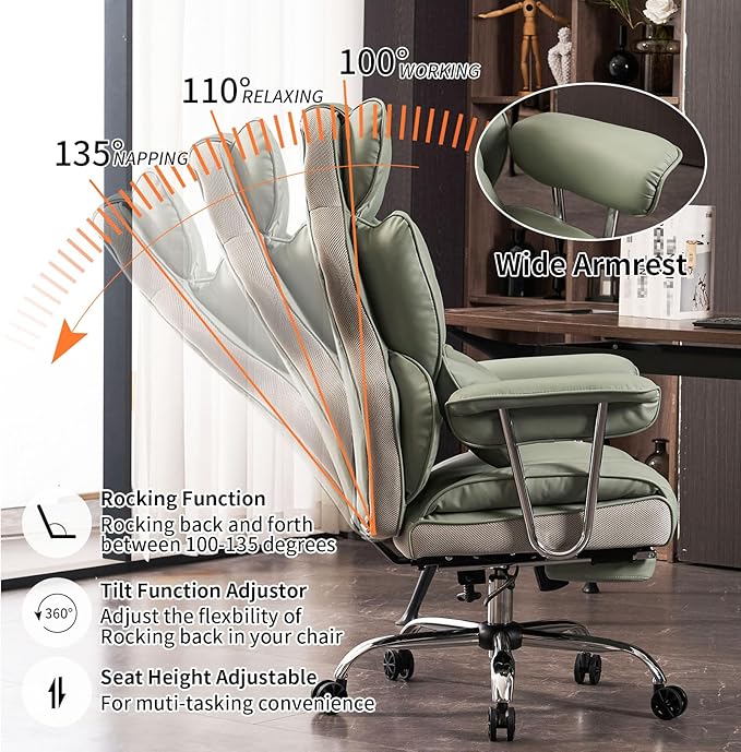 Efomao Big and Tall Office Chair 400lbs - Image 4