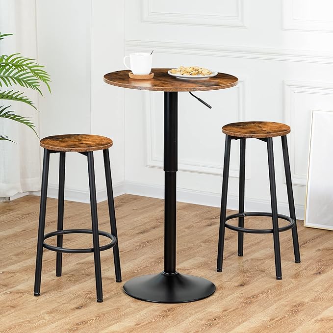 HOOBRO Bar Stools, Kitchen Round Height Stools - Image 10