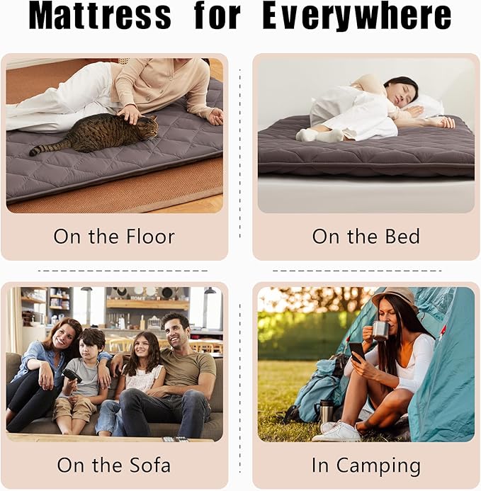 Japanese Floor Futon Mattress, Tatami Mat Sleeping Pad, Shikibuton, Mattresses - Image 7