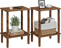 TUTOTAK End Table, Side Table, Nightstand, 2-Tier Storage Shelf, Sofa Table by WelcometotheTUTOTAKHome
