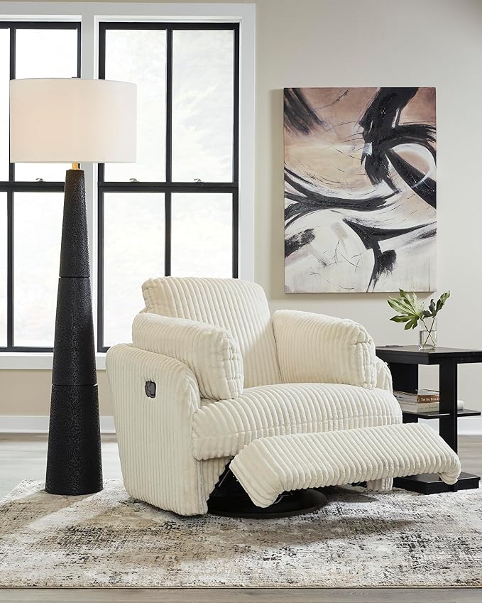 Signature Design by Ashley Tie-Breaker Contemporary Manual Press-Back Swivel - Image 11