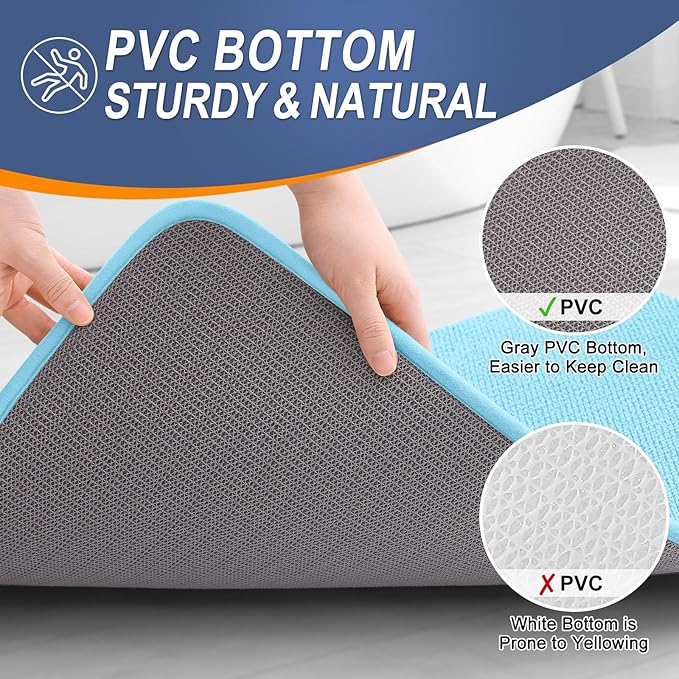 OLANLY Thick Memory Foam Bath Mat Rug 30x20, Extra Soft Absorbent Bathroom Rug - Image 4
