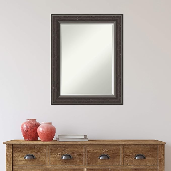 Amanti Art Brown Bathroom Mirror - Image 6