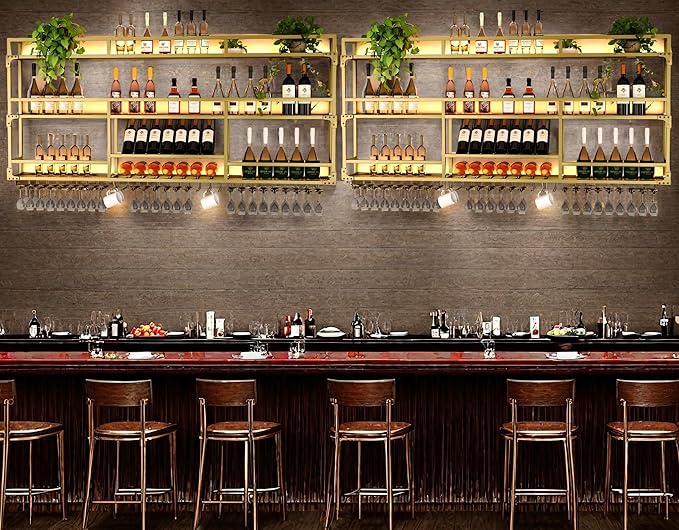 Metal Wall-Mounted Wine Rack - Image 6
