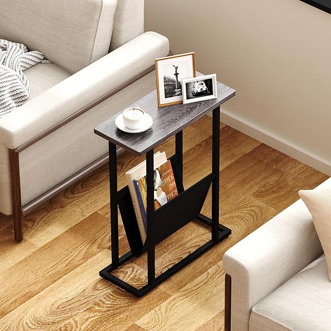 Yusong Narrow Side Table for Small Spaces, Small End Table - Image 8
