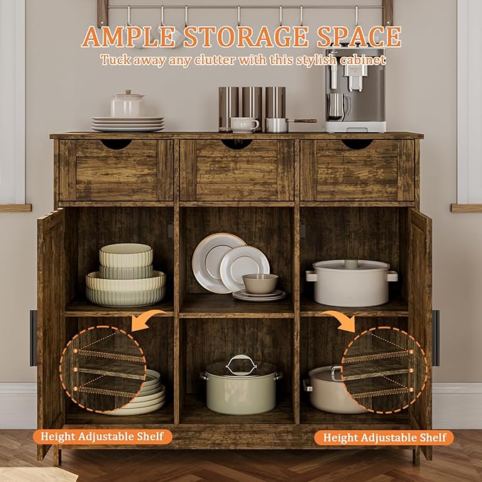 Storage Cabinet, Coffee Bar Cabinet - Image 4