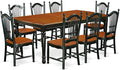 East West Furniture DOVE9-BCH-W 9 Piece Modern Dining Table Set Includes a by EastWestFurniture